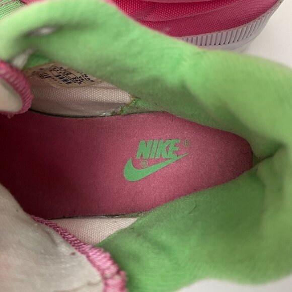 Nike Outbreak High Top Sneakers Pink & Green Retro Canvas Women's size 7.5 - Picture 6 of 10